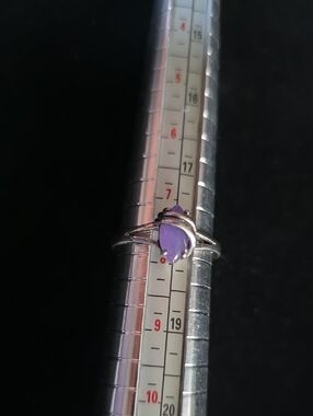 Vintage Avon Sterling Silver Ring with Purple Stone